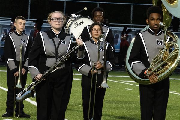Meade High School Marching Band Performing